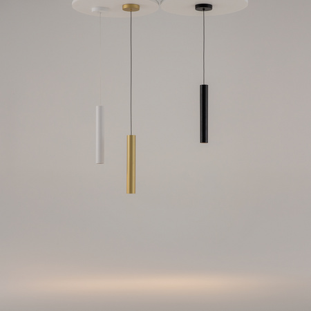 Złota lampa wisząca tuba 40cm o średnicy 6cm 1xGu10 Pro Focus MOD161PL-01G1 Maytoni