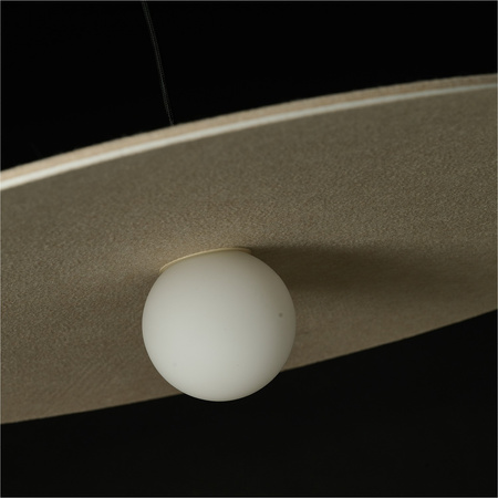 Lampa wisząca filcowa okrągła LED 3000K FREYA BEIGE AZZARDO AZ5907