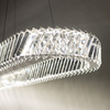 Lampa wisząca kryształowy owal 120cm 3000K LUXORA LED Nowodvorski 11707