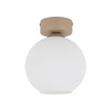 Oprawa sufitowa szklana ryflowana kula VIRLO WHITE 1XE14 Tk Lighting 11357