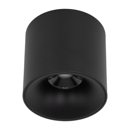 Czarna oprawa natynkowa tuba o średnicy 11,8cm wybór barwy światła BLAZE BLACK CCT 30W Tk Lighting 18162