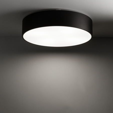 Lampa sufitowa okragła czarna do łazienki 50cm LIVO BLACK L IP54 4xE27 Tk Lighting 10988