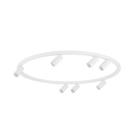 Minimalistyczna lampa sufitowa biała w formie koła – nowoczesny ring 80cm 7xGU10 FOURTY ROUND Nowodvorski 11945