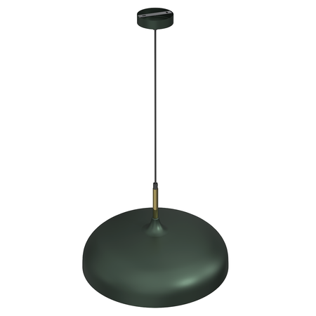 Lampa wisząca LINCOLN GREEN/GOLD 1xE27 45cm MLP7900