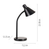 Lampka biurkowa czarna PIXIE LED 3000K Just Light 11248-18