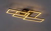 Czarna lampa sufitowa prostokąty LED sterowana pilotem Drusus Rabalux 71389