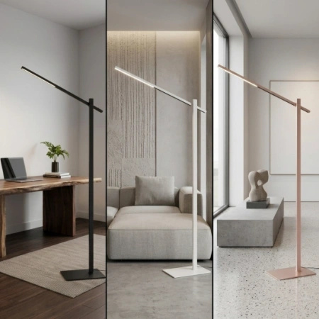 Lampa podłogowa beżowa LED ONTARIO XL FLOOR DIMM SWITCH BEIGE Azzardo AZ7302