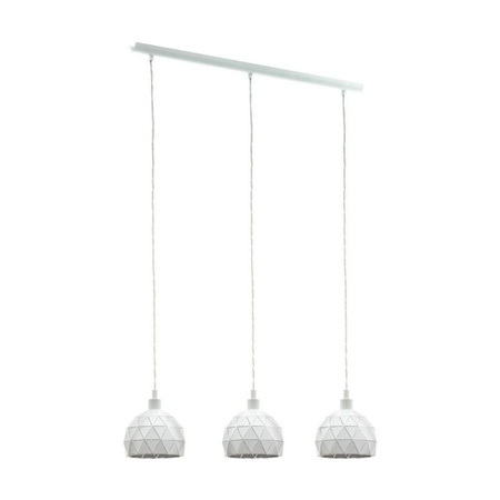 Lampa wisząca metalowa biała ROCCAFORTE Eglo 97857