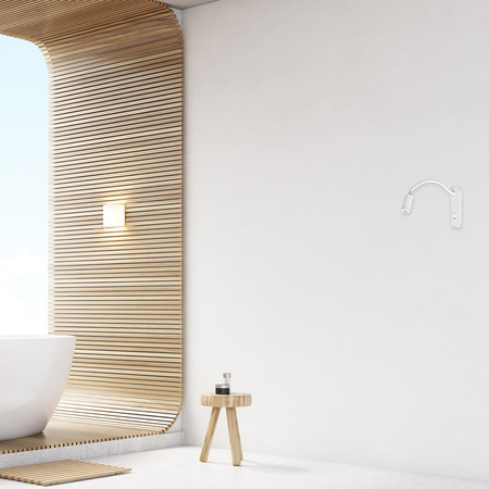 Kinkiet BASE WHITE port USB Milagro ML6349