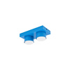 Dwupunktowa niebieska lampa sufitowa BRIX BLUE 2xGX53 Tk Lighting 11283