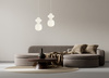 Lampa wisząca ceramiczna waniliowa 1xE14 Latera Italux PND-94331-1S-GRN