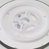 Biały okrągły plafon sufitowy o średnicy 30cm z dodatkowym podświetleniem sufitu ARNOR 30 ROUND CCT (18W+15W) WH AZZARDO AZ6538