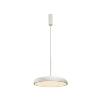Biała płaska lampa wisząca o średnicy 40cm LED 3000K Gerhard MOD189PL-L18W3K1 Maytoni
