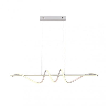 Biała lampa wisząca fala LED nad stół do jadalni Bastelo Italux PND-24154-WH