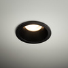 Czarne okragłe podtynkowe oczko sufitowe IP65 OPTI BLACK 1xGU10 Tk Lighting 10577