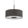 Lampa wisząca o średnicy 50cm z abażurem w kolorze czarny melanż 1xE27 AMARELA M Nowodvorski 11659