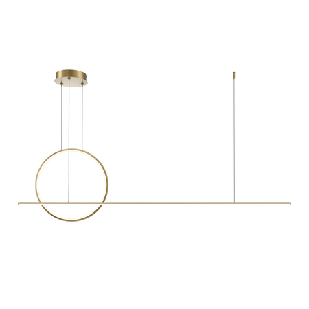 Liniowa lampa wisząca z ringiem LED Halo MOD247PL-L49BSK Maytoni