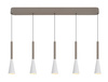 Lampa wisząca piątka prosta Trompto kaszmirowa Aviano Lighting 7050-524