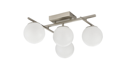 Lampa sufitowa 4 mleczne kule NEBULA LED Zuma Line MS223141-SN