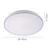 Lampa sufitowa plafon chromowany do łazienki 49cm IP44 ISABELL LED 3000K Just Light 14844-17