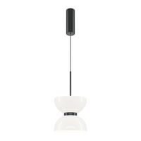 Lampa wisząca czarna ze szklanym kloszem LED 3000K Kyoto MOD178PL-L11B3K Maytoni