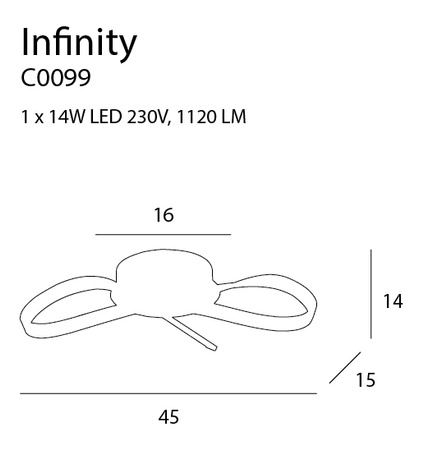 Lampa sufitowa INFINITY LED MaxLight C0099