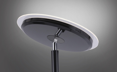 Prosta lampa podłogowa w kolorze czarnym LED 3000K HANS Just Light 11729-18