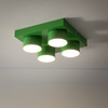Kwadratowa zielona lampa sufitowa BRIX GREEN 4XGX53 Tk Lighting 11287