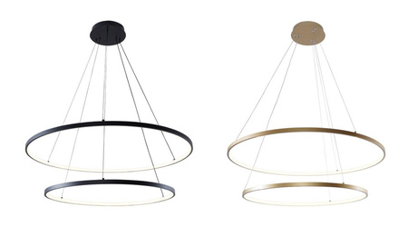 Lampa wisząca BRENO 60,80cm LED BLACK Zuma Line 2023200-BK zmiana barwy światła