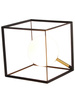 LAMPA STOŁOWA WEERT 1 CZARNY ZŁOTY 15x15x15 Candellux 50501048