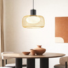 Lampa wisząca okrągła siatkowa złota metalowa obudowa wraz z białym kloszem SOPRA 40cm Candellux Studio 31-50953