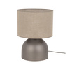 Lampka nocna brązowa abażur z lnu 1xE27 TAMI NEW BROWN Tk Lighting 16195