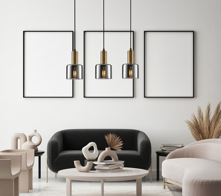 Lampa wisząca SANTIA 3 Italux PND-65342-3-BRO+SG