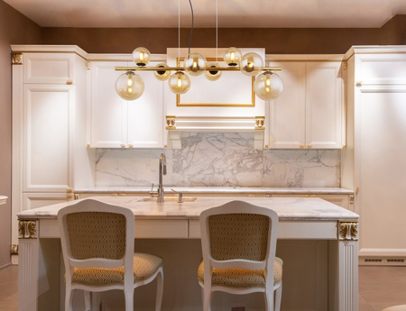 Lampa wisząca mosiądz RIHA LED Globo 56135-9H