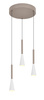 Lampa wisząca trójka okrągła Trompto kaszmirowa Aviano Lighting 5050-324