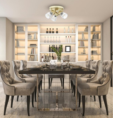 Lampa sufitowa potrójna BEST GOLD Milagro ML9977