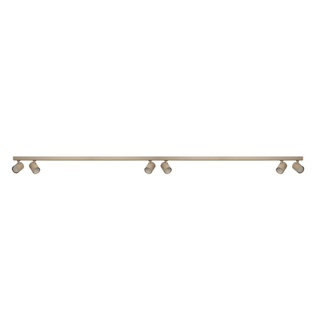 Listwa sufitowa 200cm w kolorze beżowym z ruchomymi reflektorami EXO 6 LINE 200 BEIGE AZZARDO AZ6658