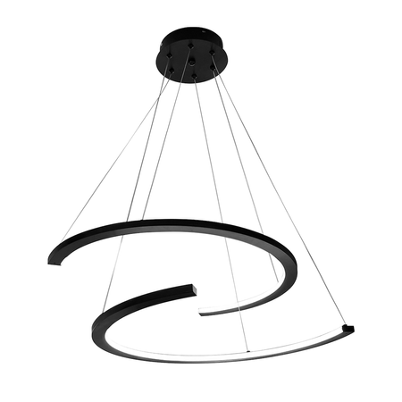 Lampa wisząca LED DOUBLEMOON 30W Milagro ML1178 - designerska lampa wisząca, idealna do nowoczesnych wnętrz.