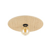 Okrągła lampa sufitowa z rafii o średnicy 38cm CALMA SABIA RAFIA 1XE27 Tk Lighting 11350