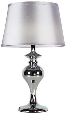 PRIMA LAMPA GABINETOWA CHROMOWY 1X60 E27 AŻUR SREBRNY Candellux 41-03676