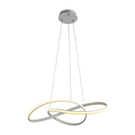 Biała lampa wisząca LED o średnicy 50cm z wyborem barwy światła Consa Italux PND-19221C-WH