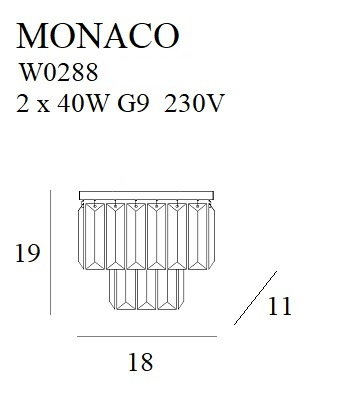 Kinkiet MONACO MaxLight W0288