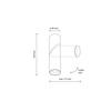 Oprawa sufitowa biała tuba z ruchomą głowicą ELARIS WHITE S 1xGU10 MINI MR11 Tk Lighting 11252