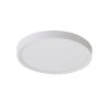 Biały okrągły plafon sufitowy o średnicy 30cm z dodatkowym podświetleniem sufitu ARNOR 30 ROUND CCT (18W+15W) WH AZZARDO AZ6538