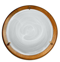 DUNA LAMPA SUFITOWA PLAFON36 DĄB ALABASTER 2X60W Candellux 14-64090