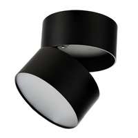 Ruchoma czarna oprawa natynkowa MONA 10W CCT SWITCH BK AZZARDO AZ6035