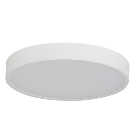 Biały okrągły plafon 40cm z czujnikiem ruchu IP44 PANDINO 40 CCT SWITCH SENSOR IP44 WH AZZARDO AZ6591