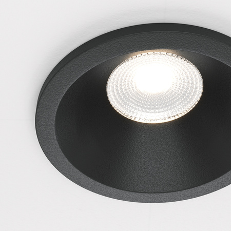 Oczko czarne podtynkowe o średnicy 6cm IP65 LED 4000K Zoom DL034-01-06W4K-D-B Maytoni