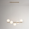 Elegancka, beżowa lampa wisząca z białymi kloszami ARDI Kaja Lighting K-5841