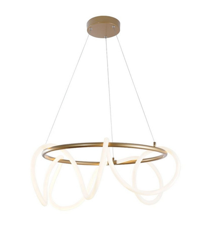 Lampa wisząca złota BALBO LED Zuma Line 20006PL-GD zmiana barwy światła